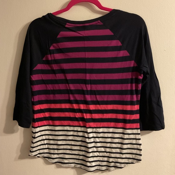 Express Size Med 3 quarter length sleeve T-Shirt - Picture 4 of 4